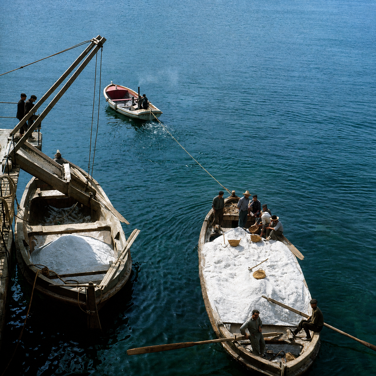 Boats with Salt, Ibiza, 1953