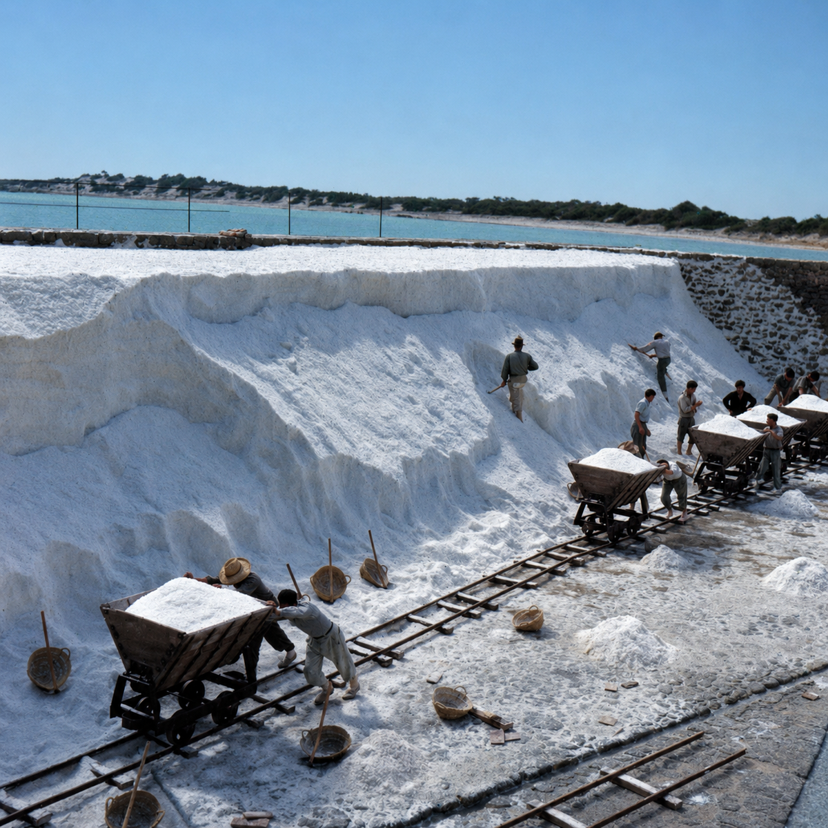 Salt Miners, Ses Salines, Ibiza, 1953